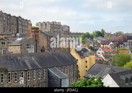 Case di città di Edimburgo Foto Stock