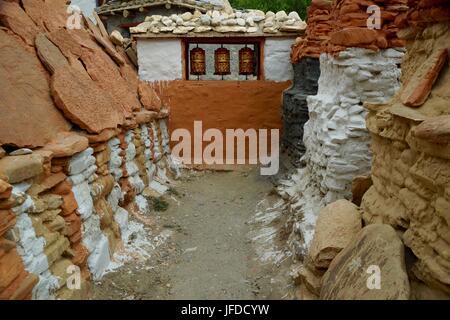 Le strutture tradizionali in chele, Mustang Superiore Foto Stock