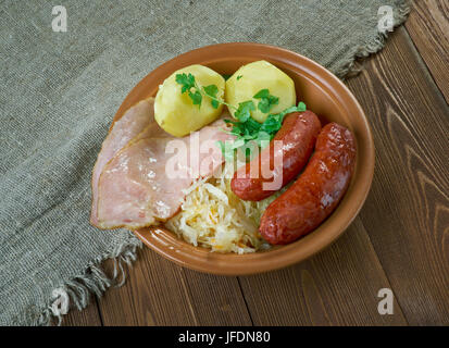 Choucroute garnie Foto Stock