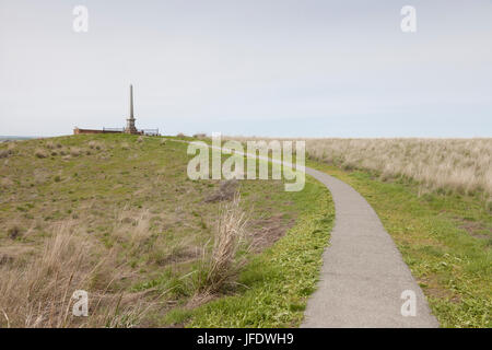 Walla Walla County, Washington: Whitman Mission National Historic Site. Il Memorial albero è stato commemorato il Whitmans dopo il cinquantesimo anniversario Foto Stock