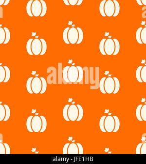 Zucche di Halloween seamless pattern. Acquerello. Foto Stock