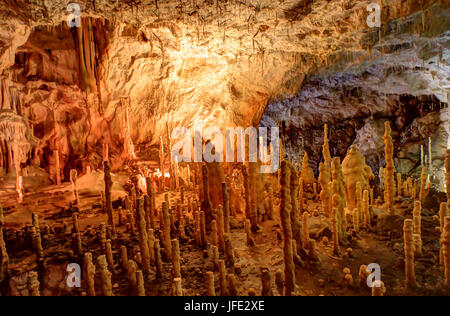 Sala delle candele in porta' Grotta, Romania Foto Stock