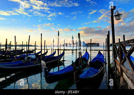 Venezia canale principale nella luce del mattino Foto Stock