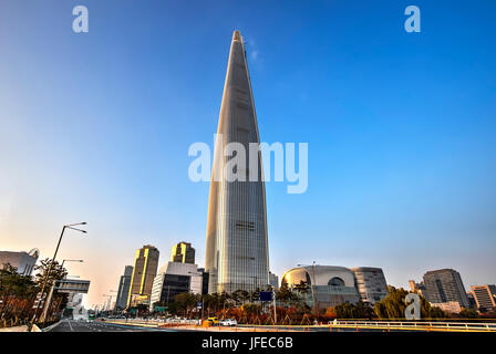 Il grattacielo più alto di Seul, Corea del Sud Foto Stock