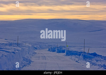 Norvegia, orientale Finnmark, Fjellstrasse, Foto Stock