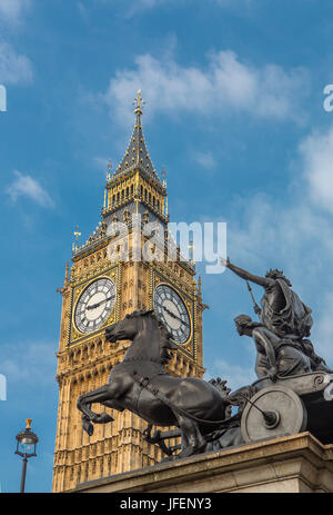 Regno Unito, Londra city, il Big Ben Tower Foto Stock