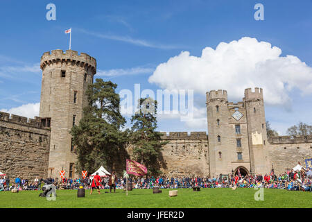 Inghilterra, Warwickshire, Warwick, il Castello di Warwick Foto Stock