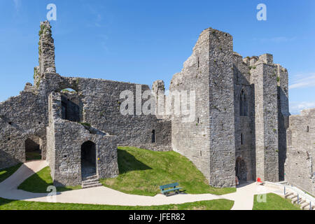 Il Galles, Glamorgan, Penisola di Gower, Mumbles, Oystermouth Castle Foto Stock