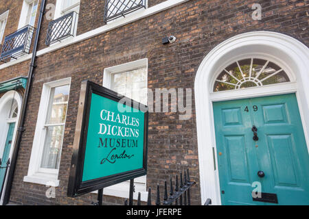 Inghilterra, Londra, Charles Dickens Museum Foto Stock