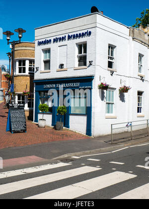 London Street Brasserie, la Oracle Reading, Berkshire, Inghilterra, Regno Unito, GB. Foto Stock