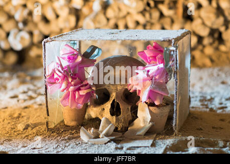 Fontanel cimitero di napoli, Italia Foto Stock