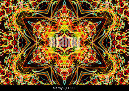 Sfondo con abstract pattern luminoso Foto Stock