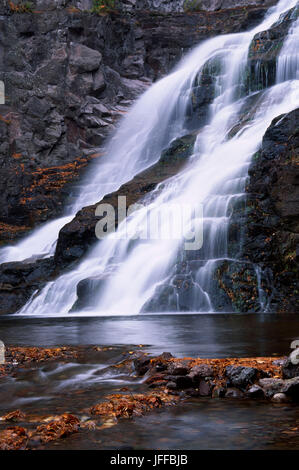 Caribou Falls, George Crosby Manitou parco statale, Minnesota Foto Stock