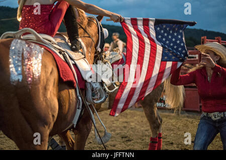 Rodeo, Eliicottville, New York Foto Stock