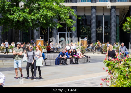 Pancras Square, parte della rigenerazione del re area trasversale, London, England, Regno Unito Foto Stock