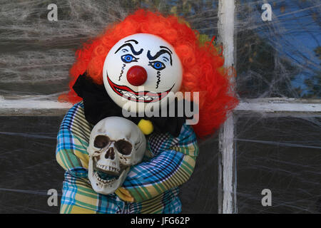 Halloween Clown Killer Doll Foto Stock