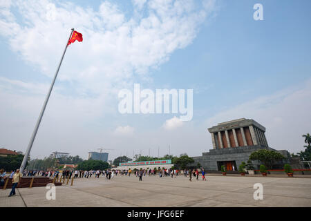 Mausoleo di Ho Chi Minh ad Hanoi, in Vietnam, in Asia Foto Stock