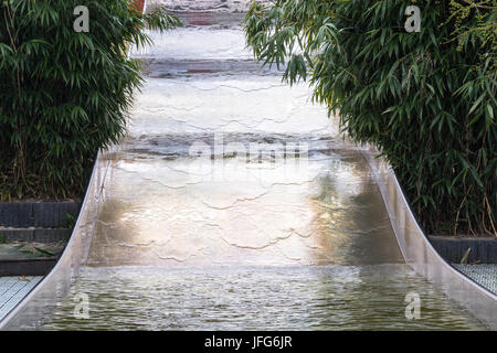 Doppio scivolo d'acqua Foto Stock