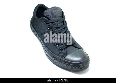 Nero Converse Chuck Taylor All Star scarpa Foto Stock