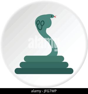 Icona Cobra cerchio Illustrazione Vettoriale