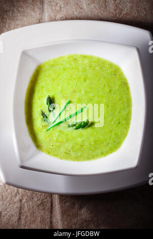 Asparagi minestra di crema Foto Stock