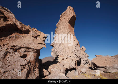 Il Cile, Monjes de Pakana, formazioni rocciose Foto Stock