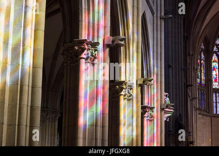 Cattedrale Buen Pastor, all'interno, Donostia-San Sebastián, Gipuzkoa, le Province Basche, Spagna Foto Stock