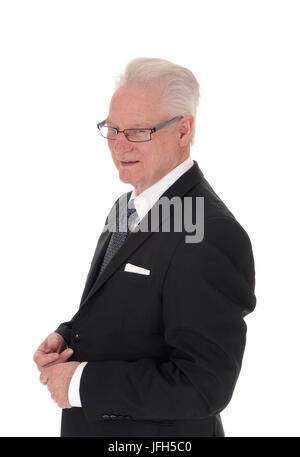 Ritratto di bello senior l'uomo. Foto Stock