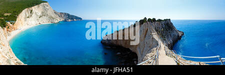 Porto Katsiki beach estate panorama (Lefkada, Grecia) Foto Stock