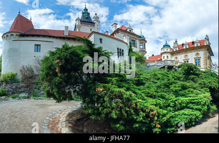 Castello Pruhonice o Pruhonicky zamek summer view (Praga, Repubblica Ceca) Foto Stock