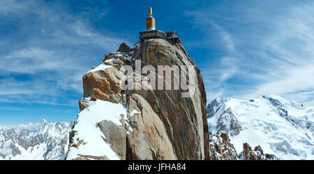 Mountain top stazione (Aiguille du Midi, Francia). Foto Stock