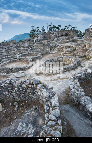 Castro de Santa Tecla in Galizia Foto Stock