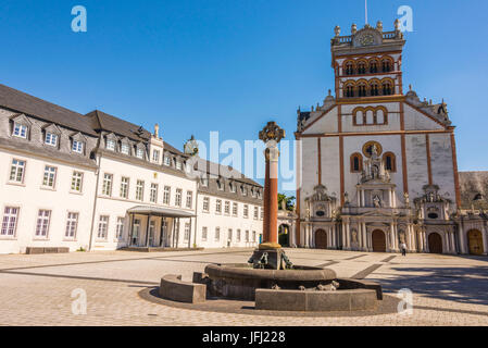 L'Europa, della Germania e della Renania Palatinato, della Mosella, la valle della Mosella, Trier, abbazia benedettina di San Matthias Foto Stock