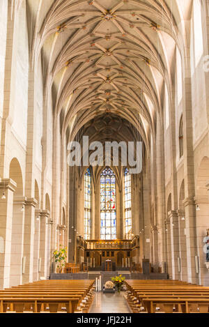 L'Europa, della Germania e della Renania Palatinato, della Mosella, la valle della Mosella, Trier, abbazia benedettina di San Matthias Foto Stock