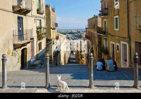 L'Italia, il sud Italia, sicilia, Sicilia, Caltagirone Foto Stock