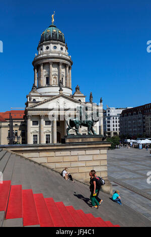 Berlin Gendarmenmarkt cattedrale francese Foto Stock