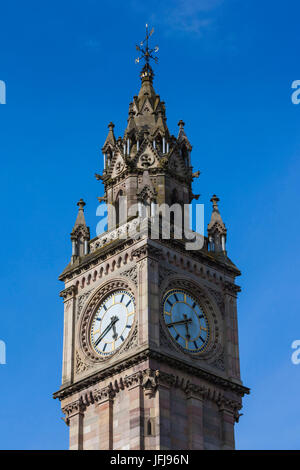 Regno Unito e Irlanda del Nord, Belfast, Albert Memorial Clock Tower Foto Stock