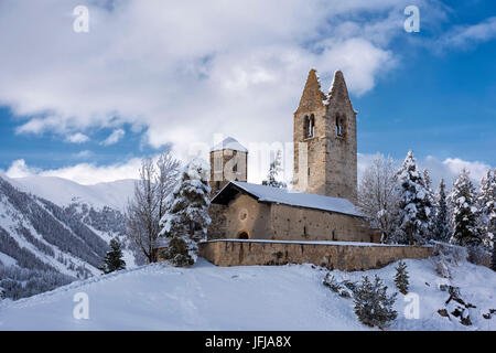 Chiesa di San Gian - Celerina, Svizzera Foto Stock