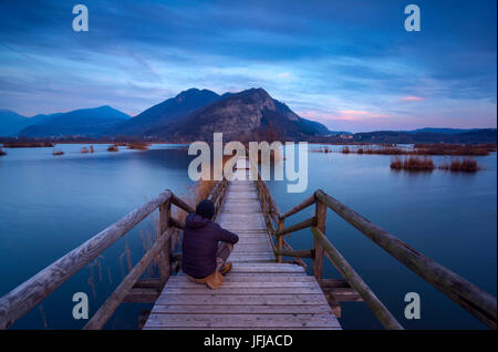 Sebino riserva naturale, provincia di Brescia, Lombardia district, Italia, Foto Stock