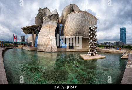 Bilbao-Spain Museo Guggenheim Foto Stock