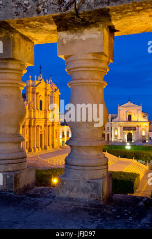 La cattedrale di san nicolò, noto, Provincia di Siracusa, Sicilia, Italia, Europa Foto Stock