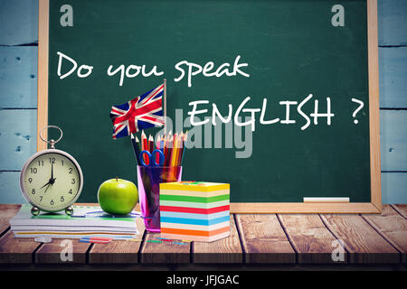 Immagine composita di generati digitalmente uk bandiera nazionale Foto Stock