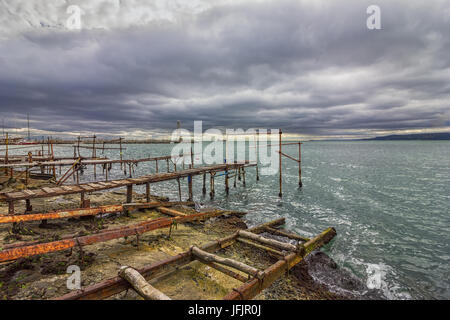 Vicino al villaggio di pescatori Foto Stock