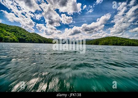 Belle scene di paesaggio presso il lago jocassee Carolina del Sud Foto Stock