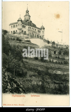 02384-Oberlößnitz-1902-Spitzhaus-Brück & Sohn Kunstverlag Foto Stock