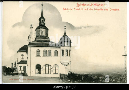 02446-Oberlößnitz-1902-Spitzhaus-Brück & Sohn Kunstverlag Foto Stock