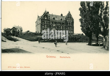0 76-Grimma-1903-Realschule-Brück & Sohn Kunstverlag Foto Stock