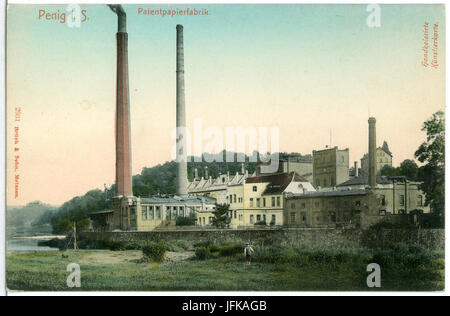 02931-Penig-1903-Patentpapierfabrik-Brück & Sohn Kunstverlag Foto Stock