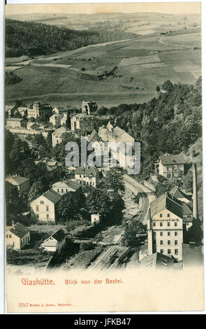 03247-Glashütte-1903-Blick auf Glashütte von der Bastei-Brück & Sohn Kunstverlag Foto Stock