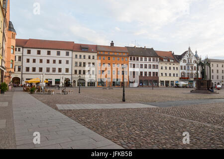 La piazza del Municipio e a Wittenberg Foto Stock